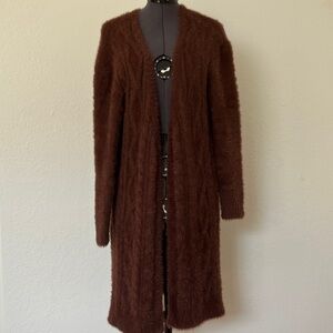 TeeBerry & Weave Cozy Brown Longline Women's Sweater. Sz XS